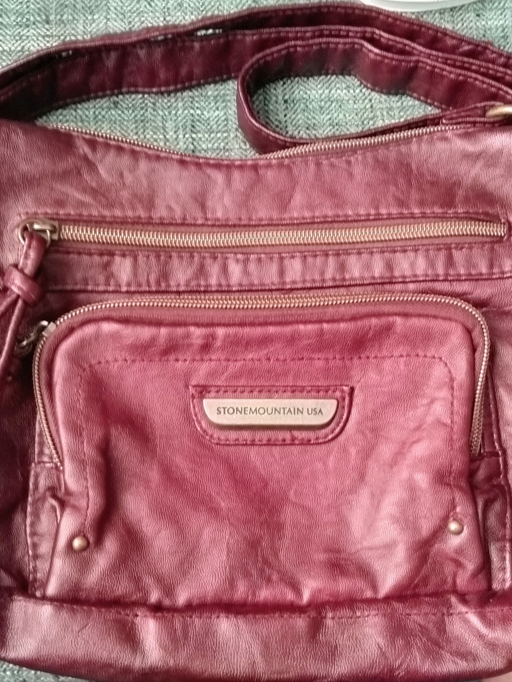 Vegan Leather Crossbody Bag